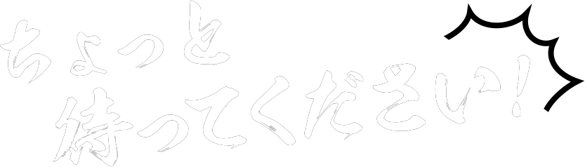 ちょっと待った！